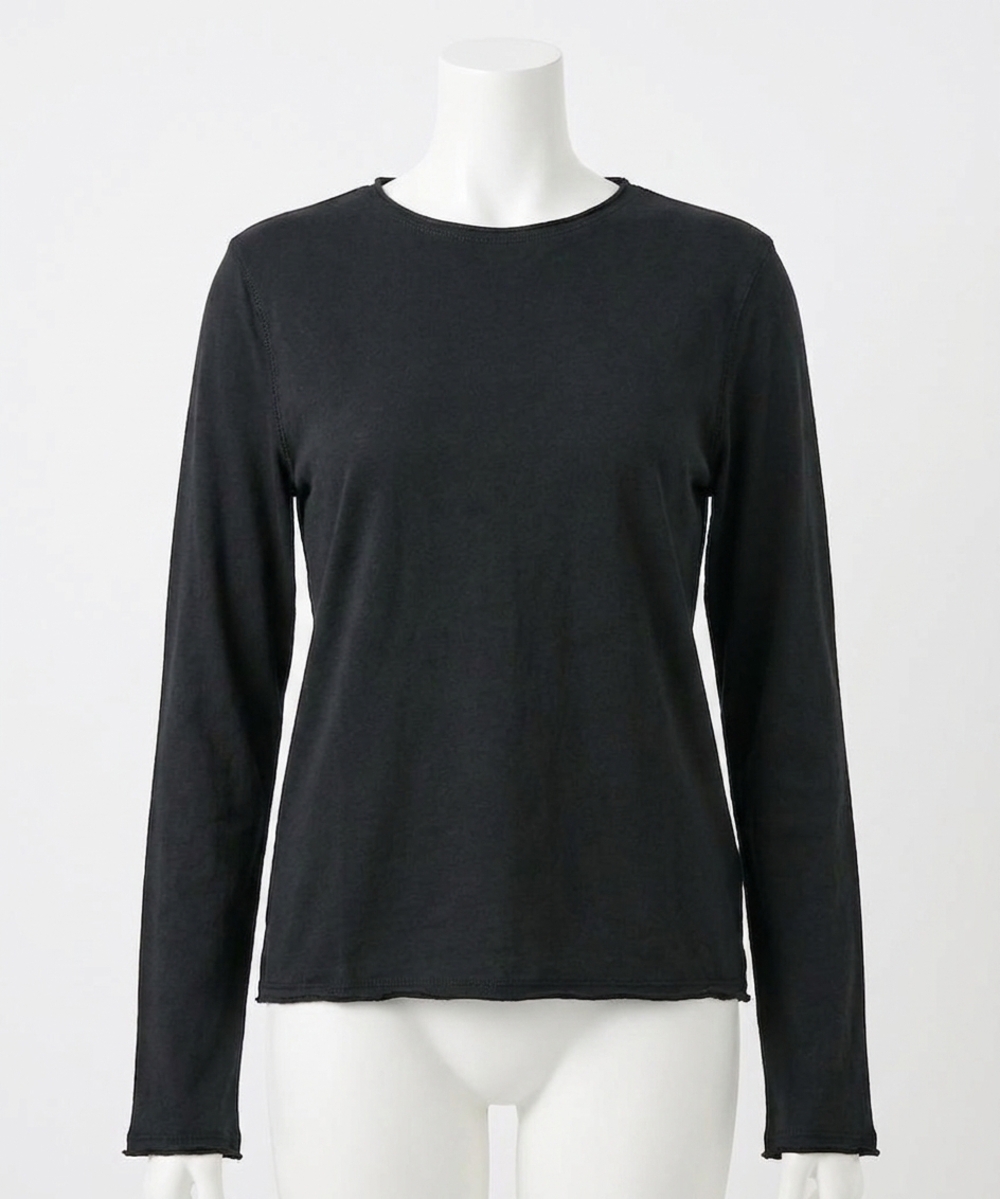 NEW RAILS long sleeve crew neck t-shirt in black